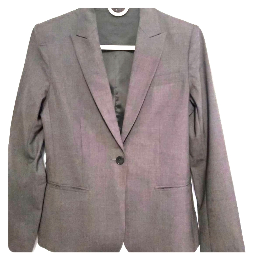 Theory Grey Petite Size 4 Blazer